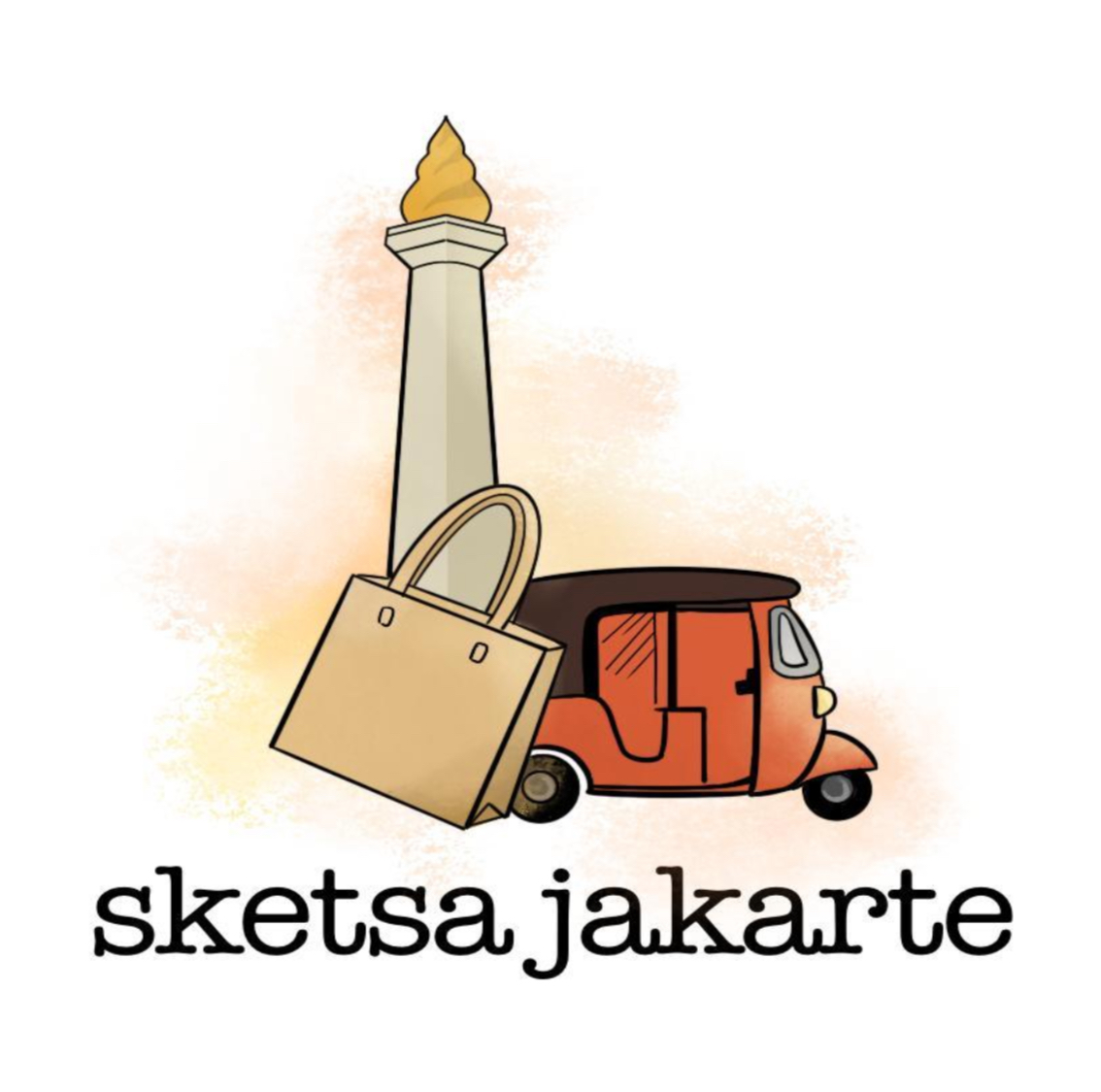 sketsa jakarte